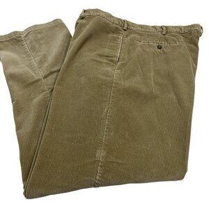 Eddie Bauer Pants Mens 44 Tan Corduroy Relaxed Straight Leg Preppy Academia